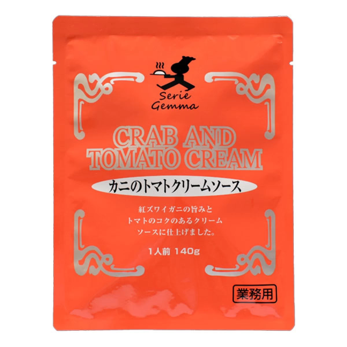 平和食品工業【平和のカニのトマトクリームソース　140g×24袋×2】　業務用パスタソース