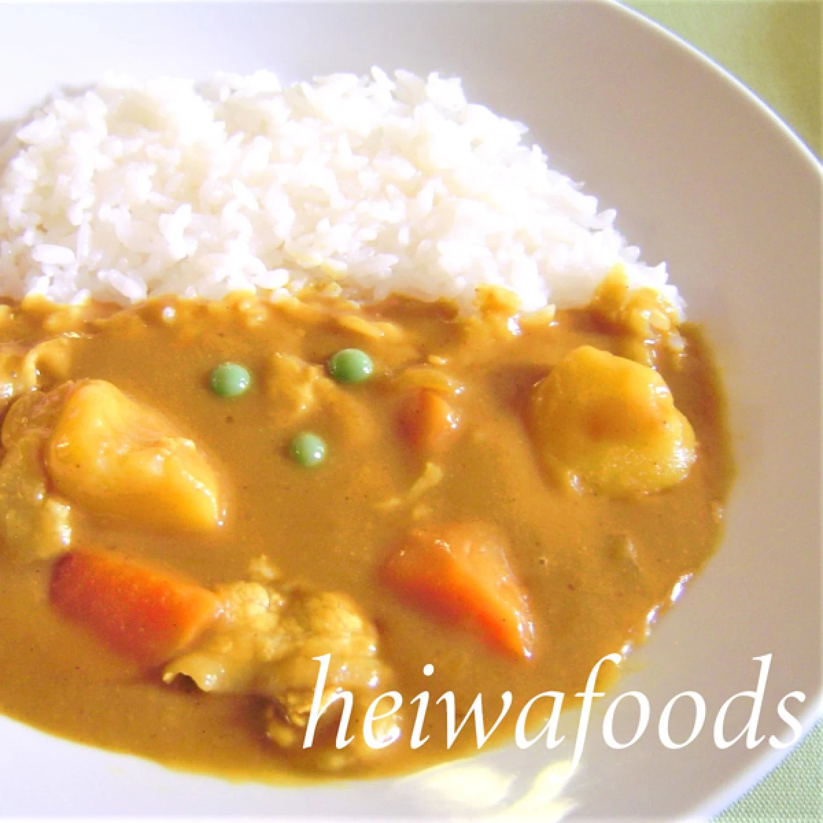 平和食品工業【ソフトカレールウ　1kg袋×10】　学校給食向けカレー