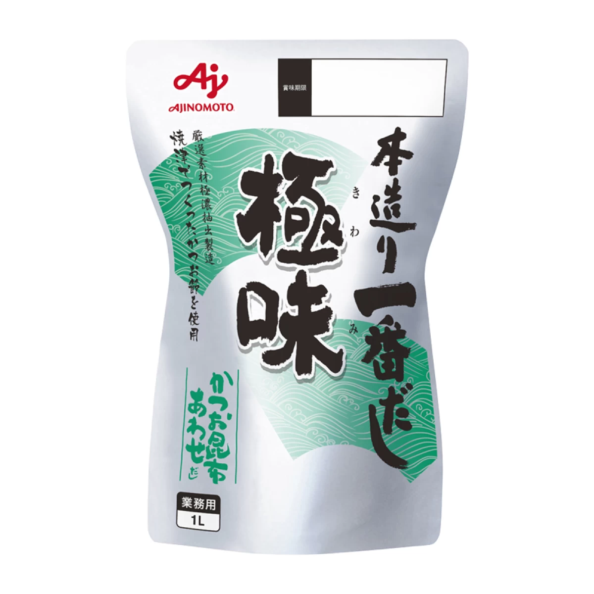 味の素　【「本造り一番だし 極味」かつお昆布あわせだし1L袋×10】 風味調味料