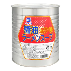平和食品工業【醤油ラーメンスープ赤ラベル(お徳用)　3.2kg缶×6】