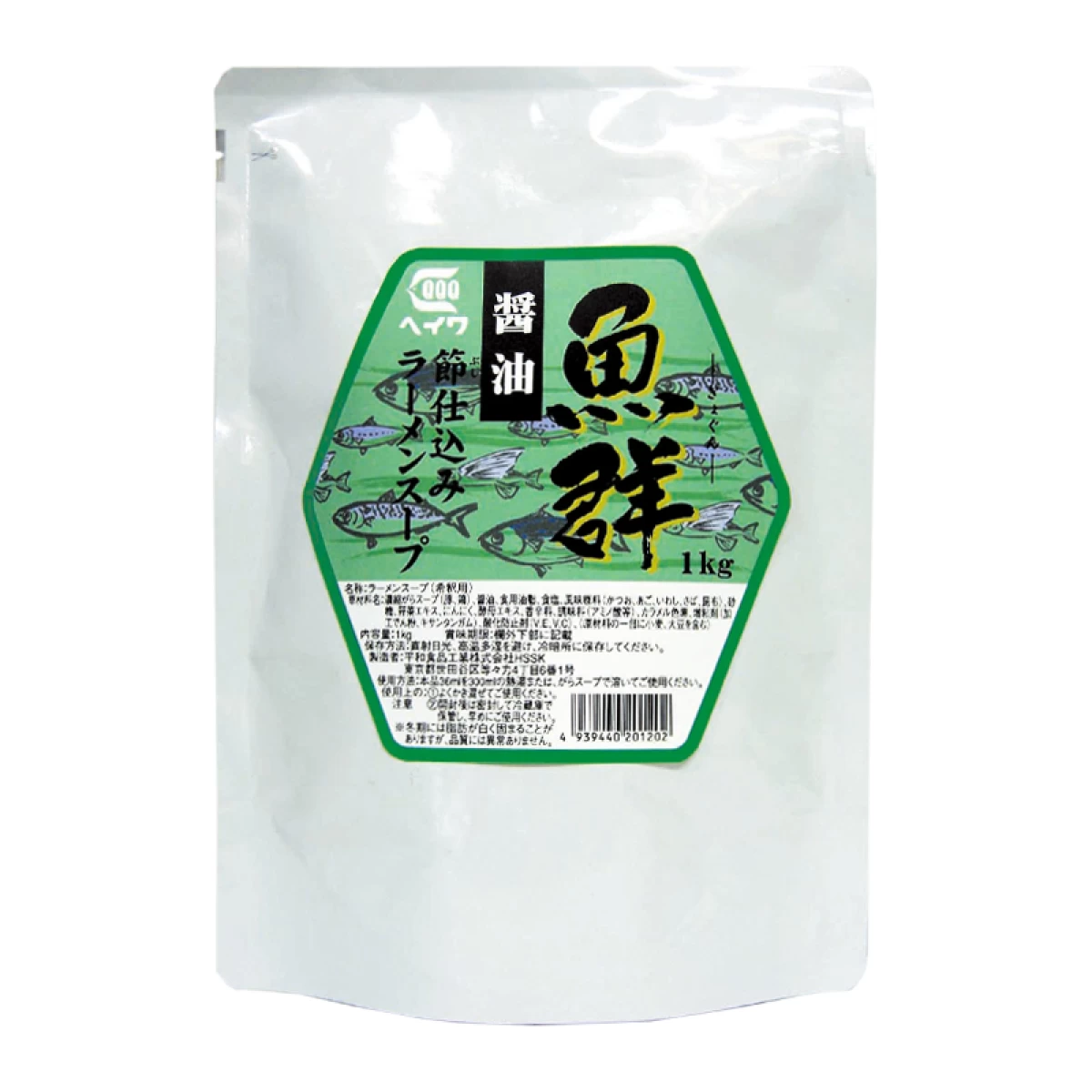 平和食品工業【魚群醤油節仕込みラーメンスープ　1kg袋×10】